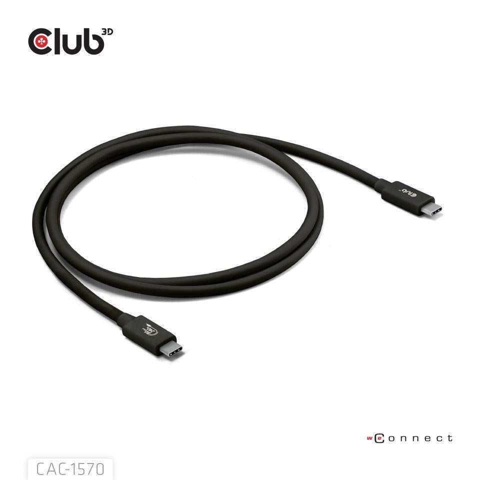 CABLE USB-C TO USB-C 1.2M/BLACK CAC-1570 CLUB3D