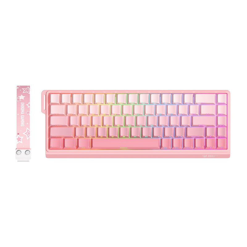 ONIKUMA G69 Keyboard (pink) (QWERTY) - Image 5