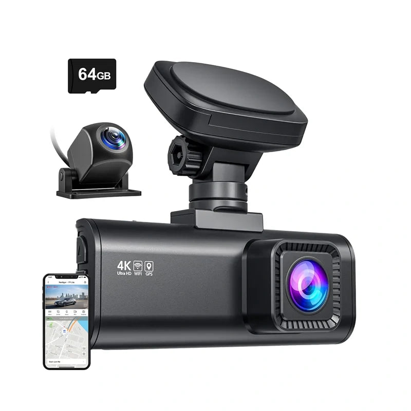 REDTIGER F7N WiFi 4K + 1080p Dash Cam - Image 1