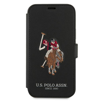 US Polo USFLBKP12LPUGFLBK iPhone 12 Pro Max 6,7" czarny/black book Polo Embroidery Collection — U.S. Polo Assn.