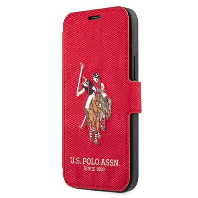 US Polo USFLBKP12LPUGFLRE iPhone 12 Pro Max 6,7" czerwony/red book Polo Embroidery Collection — U.S. Polo Assn.