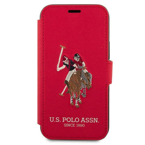 US Polo USFLBKP12LPUGFLRE iPhone 12 Pro Max 6,7" czerwony/red book Polo Embroidery Collection — U.S. Polo Assn.