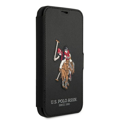 US Polo USFLBKP12MPUGFLBK iPhone 12/12 Pro 6,1" czarny/black book Polo Embroidery Collection — U.S. Polo Assn.