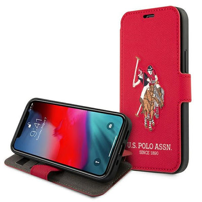 US Polo USFLBKP12MPUGFLRE iPhone 12/12 Pro 6,1" czerwony/red book Polo Embroidery Collection — U.S. Polo Assn.