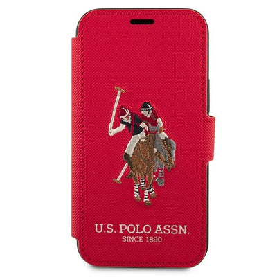 US Polo USFLBKP12SPUGFLRE iPhone 12 mini 5,4" czerwony/red book Polo Embroidery Collection — U.S. Polo Assn.