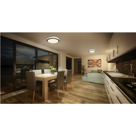 Osram SMART+ WIFI ORBIS MAGIC WALL/CEILING 500mm RGB+TW Dimmable black+white | 38 W | RGBTW | Wi-Fi