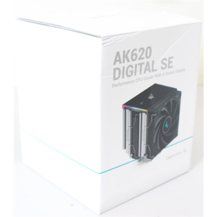 SALE OUT. Deepcool AK620 DIGITAL SE CPU Air Cooler | Deepcool CPU Air Cooler | AK620 Digital SE | Black | DAMAGED PACKAG