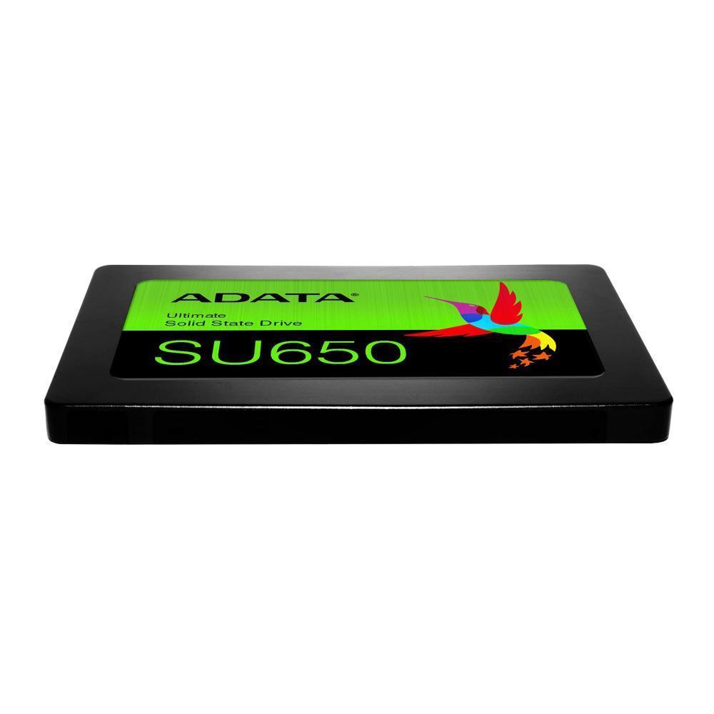 SSD ADATA SU650 512GB SATA 3.0 Write speed 450 MBytes/sec Read speed 520 MBytes/sec 2,5" TBW 140 TB MTBF 2000000 hours ASU650SS-512GT-R