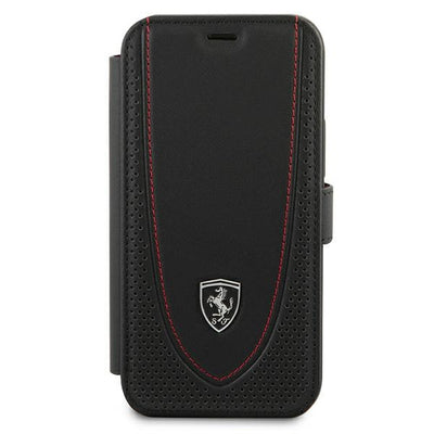 Ferrari FEOGOFLBKP12SBK iPhone 12 mini 5.4" black/black book Off Track Perforated