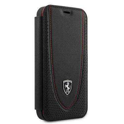 Ferrari FEOGOFLBKP12SBK iPhone 12 mini 5.4" black/black book Off Track Perforated