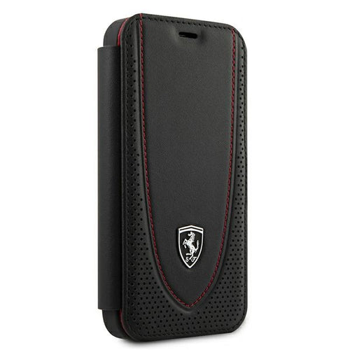 Ferrari FEOGOFLBKP12SBK iPhone 12 mini 5.4" black/black book Off Track Perforated