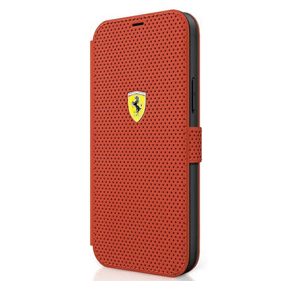Ferrari FESPEFLBKP12SRE iPhone 12 mini 5.4" red/red book On Track Perforated