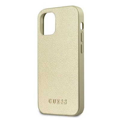 Guess GUHCP12SIGLGO iPhone 12 mini 5.4" gold/gold hardcase Iridescent