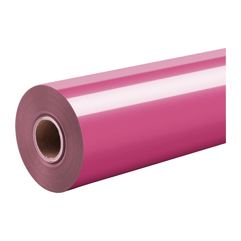 HTVRONT Pure Heat Transfer Film, 30.5 cm x 1.8 m (Pink) - Image 1