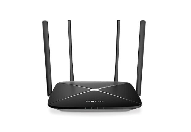 Wireless Router MERCUSYS Wireless Router 1167 Mbps IEEE 802.11a IEEE 802.11 b/g IEEE 802.11n IEEE 802.11ac 1 WAN 3x10/100/1000M LAN \ WAN ports 4 Number of antennas 4 AC12G