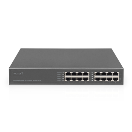 Digitus | 8-Port Gigabit Ethernet PoE Injector, 802.3bt, 250 W | DN-95118