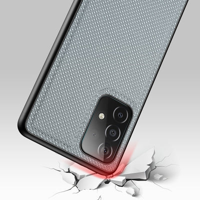 Dux Ducis Fino case covered with nylon material for Samsung Galaxy A72 4G gray