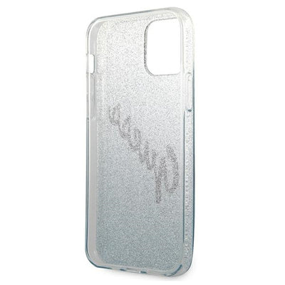 Guess GUHCP12MPCUGLSBL iPhone 12/12 Pro 6.1" blue/blue hardcase Glitter Gradient Script