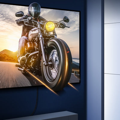 Baseus HDMI 2.1 Cable 8K 60 Hz 48 Gbps / 4K 120 Hz / 2K 144 Hz 3D eARC QMS Dynamic HDR VRR ALLM 3 m black (CAKGQ-L01)