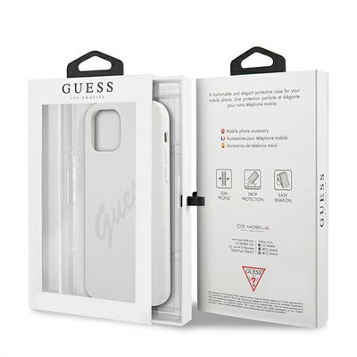 Guess GUHCP12LLSVSCR iPhone 12 Pro Max 6.7" cream/cream hardcase Script Vintage