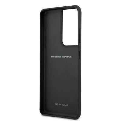 Ferrari FEOSIHCS21LBK S21 Ultra G998 black/black hardcase Off Track Leather Nylon Stripe