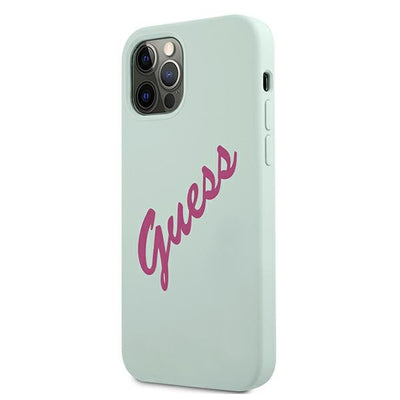 Guess GUHCP12LLSVSBF iPhone 12 Pro Max 6.7" blue fuchsia/blue fuschia hardcase Silicone Vintage