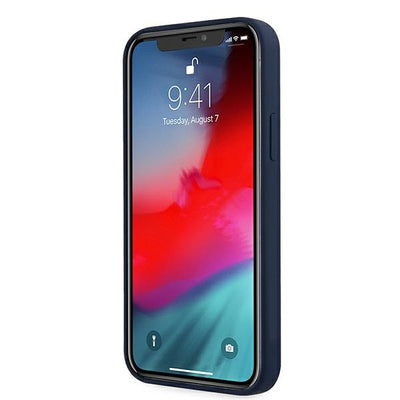 Guess GUHCP12LLSVSBL iPhone 12 Pro Max 6.7" blue/blue hardcase Script Vintage