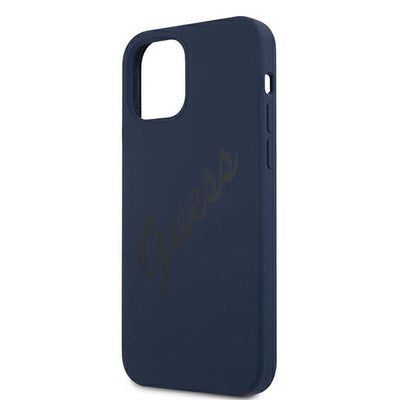 Guess GUHCP12LLSVSBL iPhone 12 Pro Max 6.7" blue/blue hardcase Script Vintage