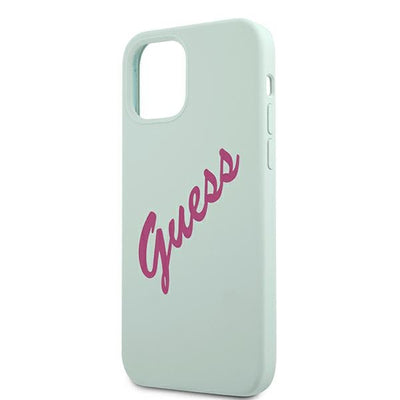 Guess GUHCP12MLSVSBF iPhone 12/12 Pro 6.1" blue fuchsia/blue fuschia hardcase Silicone Vintage