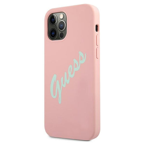 Guess GUHCP12MLSVSPG iPhone 12/12 Pro 6.1" rose green/green pink hardcase Silicone Vintage