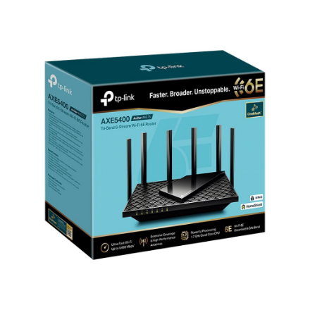 TP-LINK | AXE5400 Tri-Band Gigabit Wi-Fi 6E Router | Archer AXE75 | 802.11ax | 10/100/1000 Mbit/s | Ethernet LAN (RJ-45)