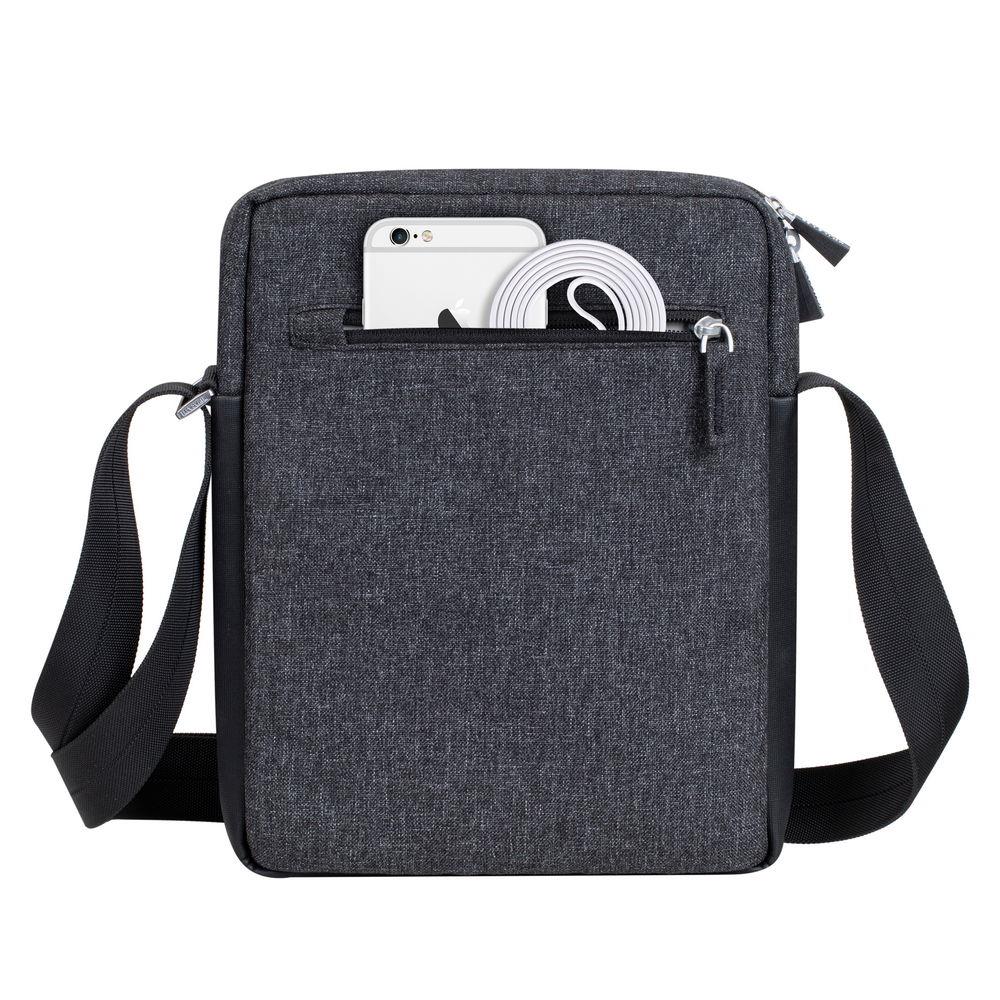 TABLET CASE CROSSBODY 11"/8811 BLACK MELANGE RIVACASE