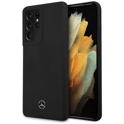 Mercedes Silicone Line Case for Samsung Galaxy S21 Ultra - Black