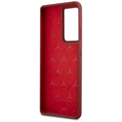 Mercedes Silicone Line Case for Samsung Galaxy S21 Ultra - Red
