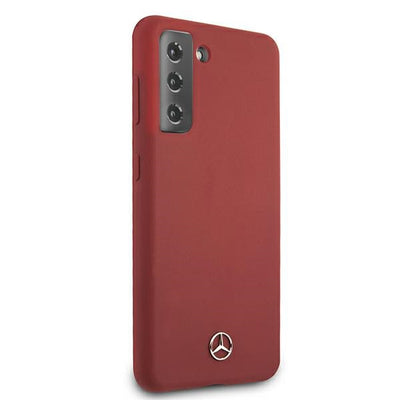 Mercedes Silicone Line Case for Samsung Galaxy S21 - Red