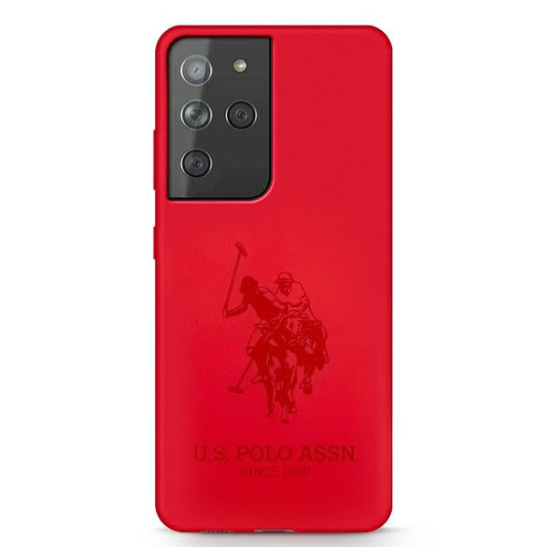 US Polo USHCS21LSLHRTRE S21 Ultra G998 czerwony/red Silicone On Tone — U.S. Polo Assn.
