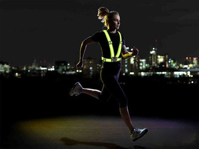 Adjustable reflective harness for running bike - black — Hurtel