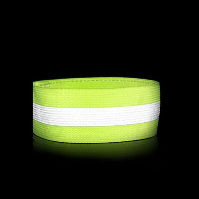 Reflective armband bicycle running Velcro 4cm yellow — Hurtel