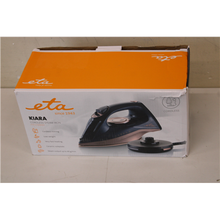 SALE OUT. ETA ETA127690000 Kiara Iron, Ceramic, 2200 W, Water tank 220 ml, Black | ETA | Iron | Kiara ETA127690000 | Cor