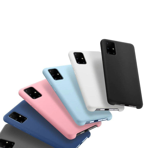 Silicone Case Soft Flexible Rubber Cover for Samsung Galaxy S21+ 5G (S21 Plus 5G) dark blue — Hurtel