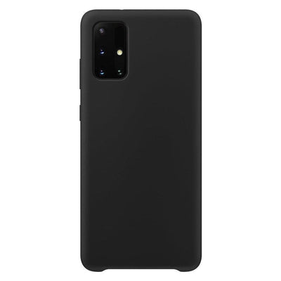 Silicone Case Soft Flexible Rubber Cover for Samsung Galaxy A72 4G black — Hurtel