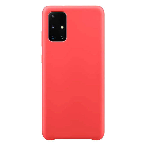 Silicone Case Soft Flexible Rubber Cover for Samsung Galaxy A72 4G red — Hurtel