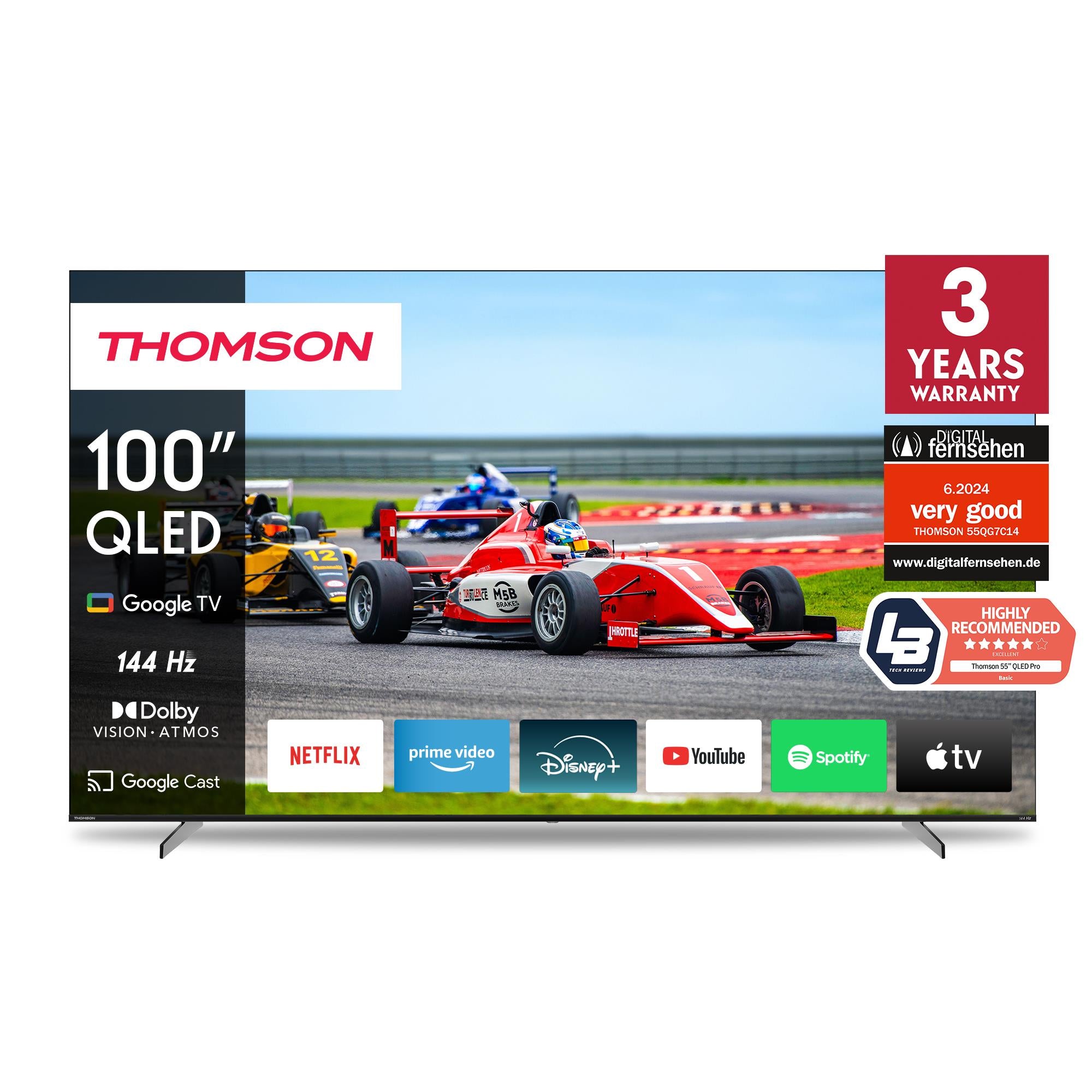 TV Set THOMSON 100 " 4K Ultra HD 3840 x 2160 pixels 16:9 QLED Pro 100QG7S14