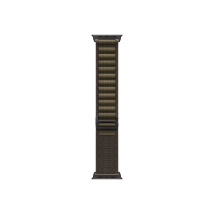 APPLE 49mm Dark Olive Alpine Loop - Medium - Black Titanium Finish