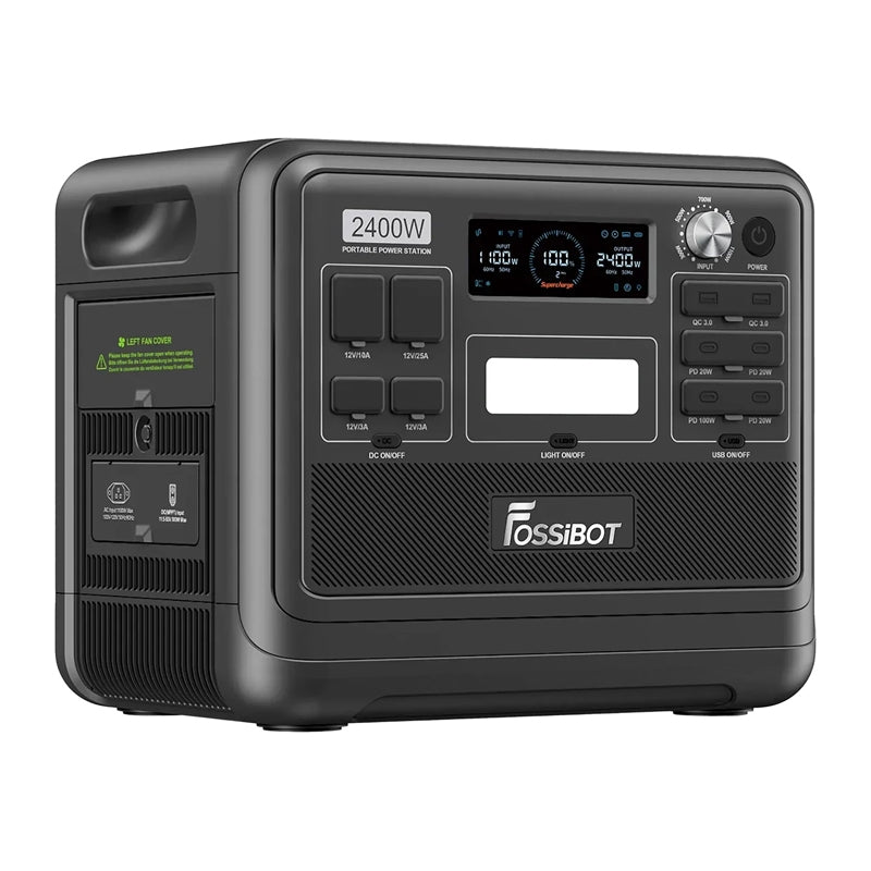 FOSSIBOT F2400 2400W Charging Station (Black) - Image 4