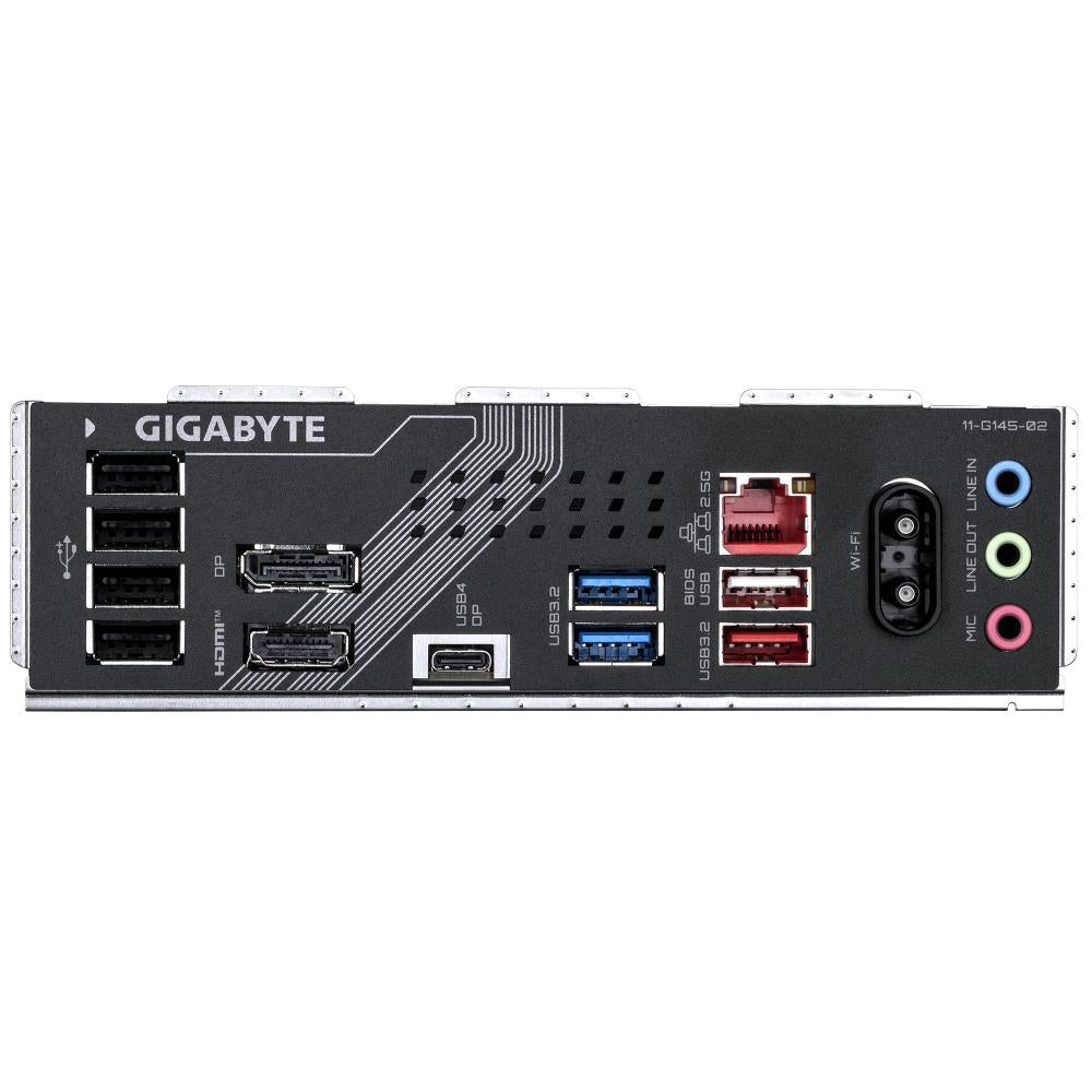 Mainboard GIGABYTE Intel B860 Express LGA1851 ATX Memory DDR5 Memory slots 4 1xPCI-Express 16x 2xM.2 1xHDMI 1xDisplayPort 1xAudio-In 1xAudio-Out 1xMicrophone 5xUSB 2.0 3xUSB 3.2 1xUSB-C 1xRJ45 B860GAMINGXWIFI6E1.0