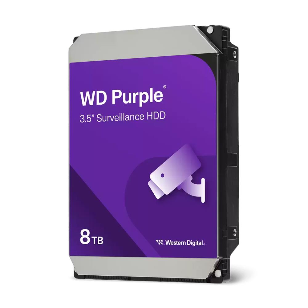 HDD WESTERN DIGITAL Purple 8TB SATA 3.0 256 MB 5640 rpm 3,5" WD85PURZ