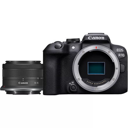 Canon | D.CAM EOS R10 RF-S 18-45 IS STM EU26 | Megapixel 24.2 MP | Image stabilizer | ISO sensitivity (max) 32000 | Wi-F