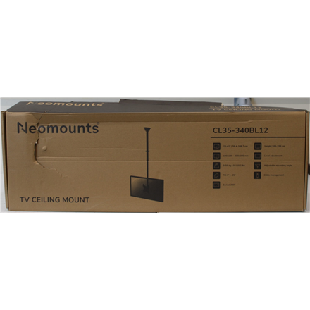 SALE OUT. Neomounts CL35-340BL12 Monitor/TV mount ceiling 1 screen - 23-42" - max 50 kg - VESA 100x100-200x200 - h 106-1