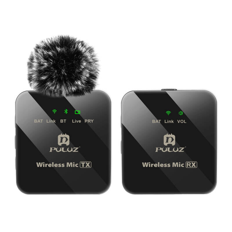 Wireless Lavalier Microphone PULUZ 1 TX + 1 RX - Image 2